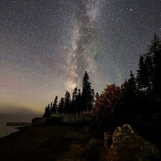 Terra Nova National Park has officially been designated a Dark Sky Preserve, and is one of the many places you can sit back and enjoy the stars in Newfoundland and Labrador.