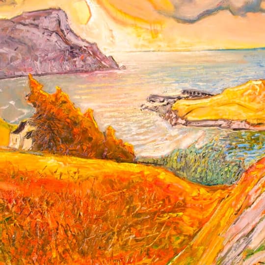 Celebrated painter, Jean Claude Roy, has taken inspiration from this landscape for over 40 years. His search for the perfect colours to capture the beauty around him is unending.